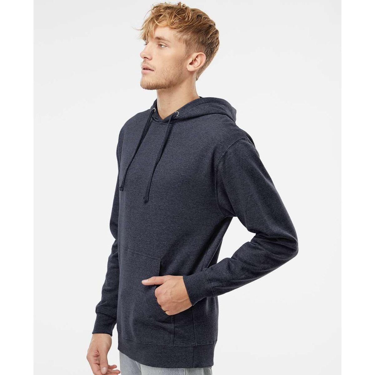 no-logo Independent Trading Co. Midweight Hooded Sweatshirt-Men's Layering-Independent Trading Co.-Thread Logic