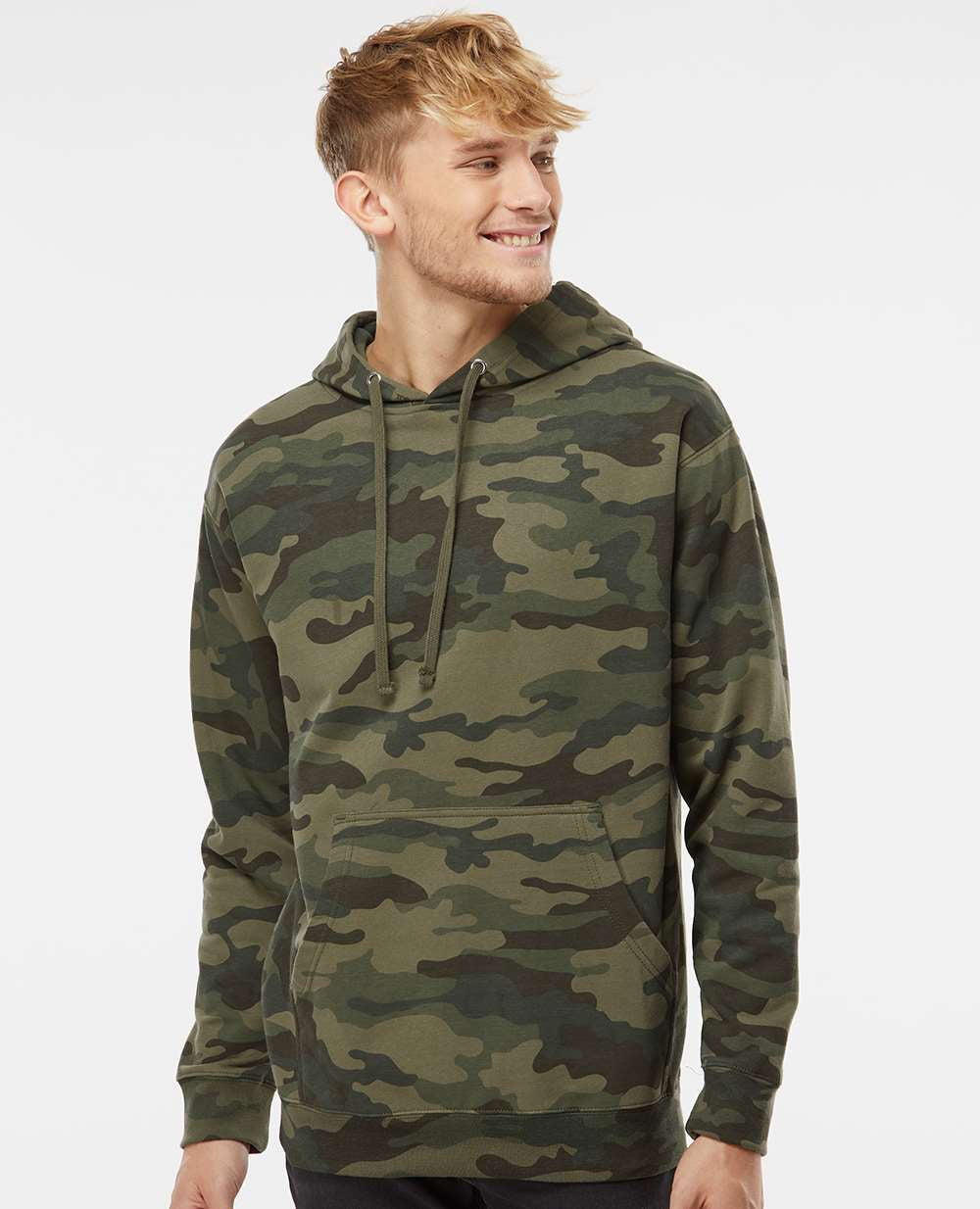 no-logo Independent Trading Co. Midweight Hooded Sweatshirt-Men's Layering-Independent Trading Co.-Thread Logic