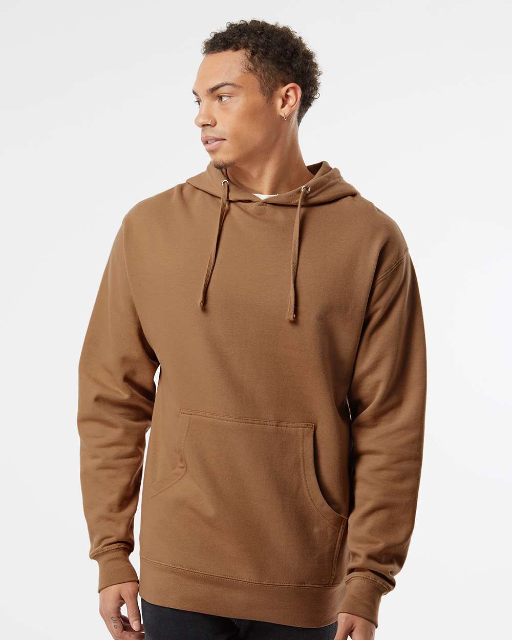 no-logo Independent Trading Co. Midweight Hooded Sweatshirt-Men's Layering-Independent Trading Co.-Thread Logic