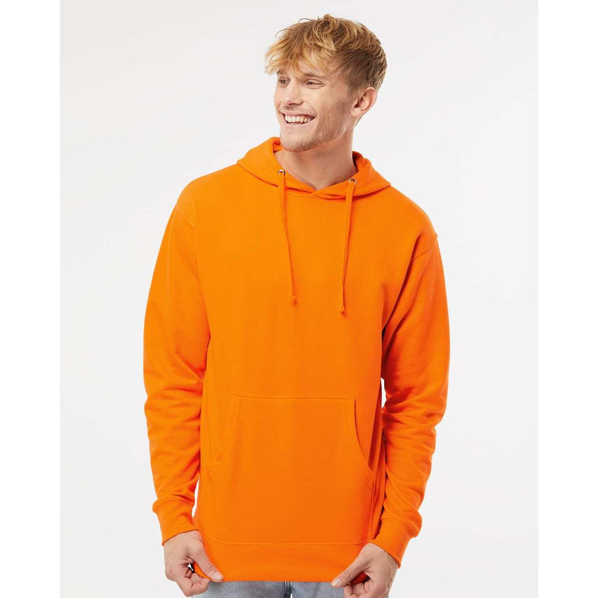 no-logo Independent Trading Co. Midweight Hooded Sweatshirt-Men's Layering-Independent Trading Co.-Thread Logic