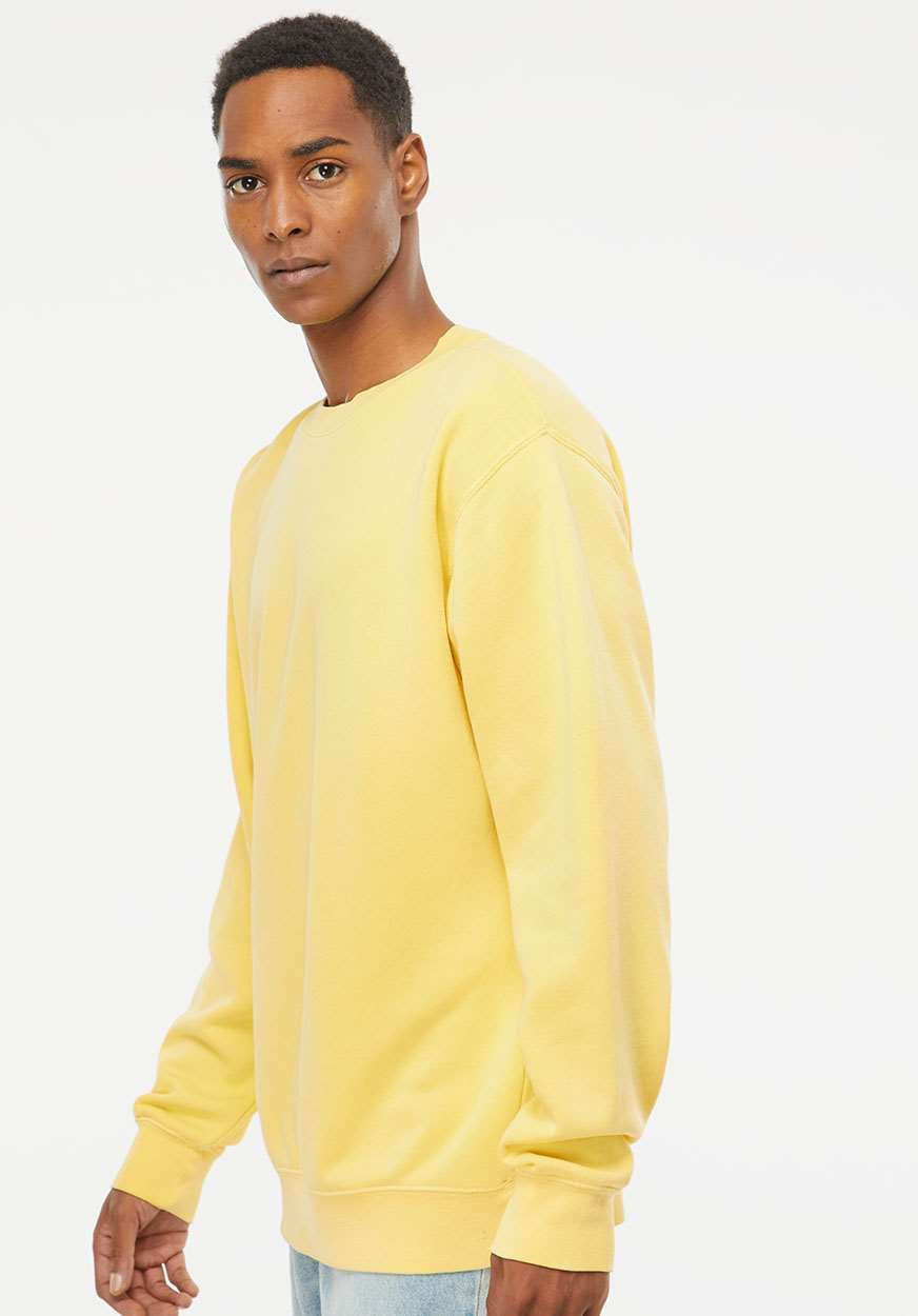 no-logo Independent Trading Co. Midweight Pigment-Dyed Sweatshirt-Men's Layering-Independent Trading Co.-Thread Logic