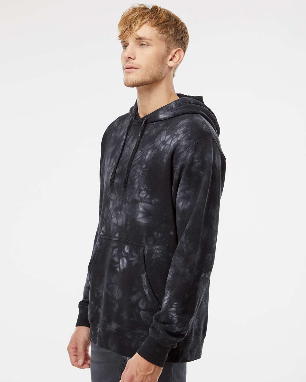 no-logo Independent Trading Co. Midweight Tie-Dye Hooded Sweatshirt-Men's Layering-Independent Trading Co.-Thread Logic