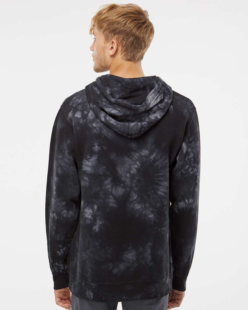 no-logo Independent Trading Co. Midweight Tie-Dye Hooded Sweatshirt-Men's Layering-Independent Trading Co.-Thread Logic