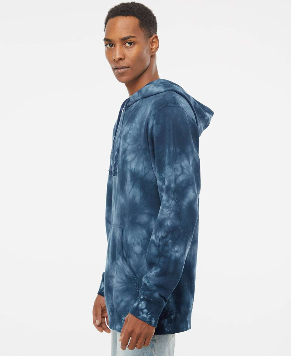 no-logo Independent Trading Co. Midweight Tie-Dye Hooded Sweatshirt-Men's Layering-Independent Trading Co.-Thread Logic