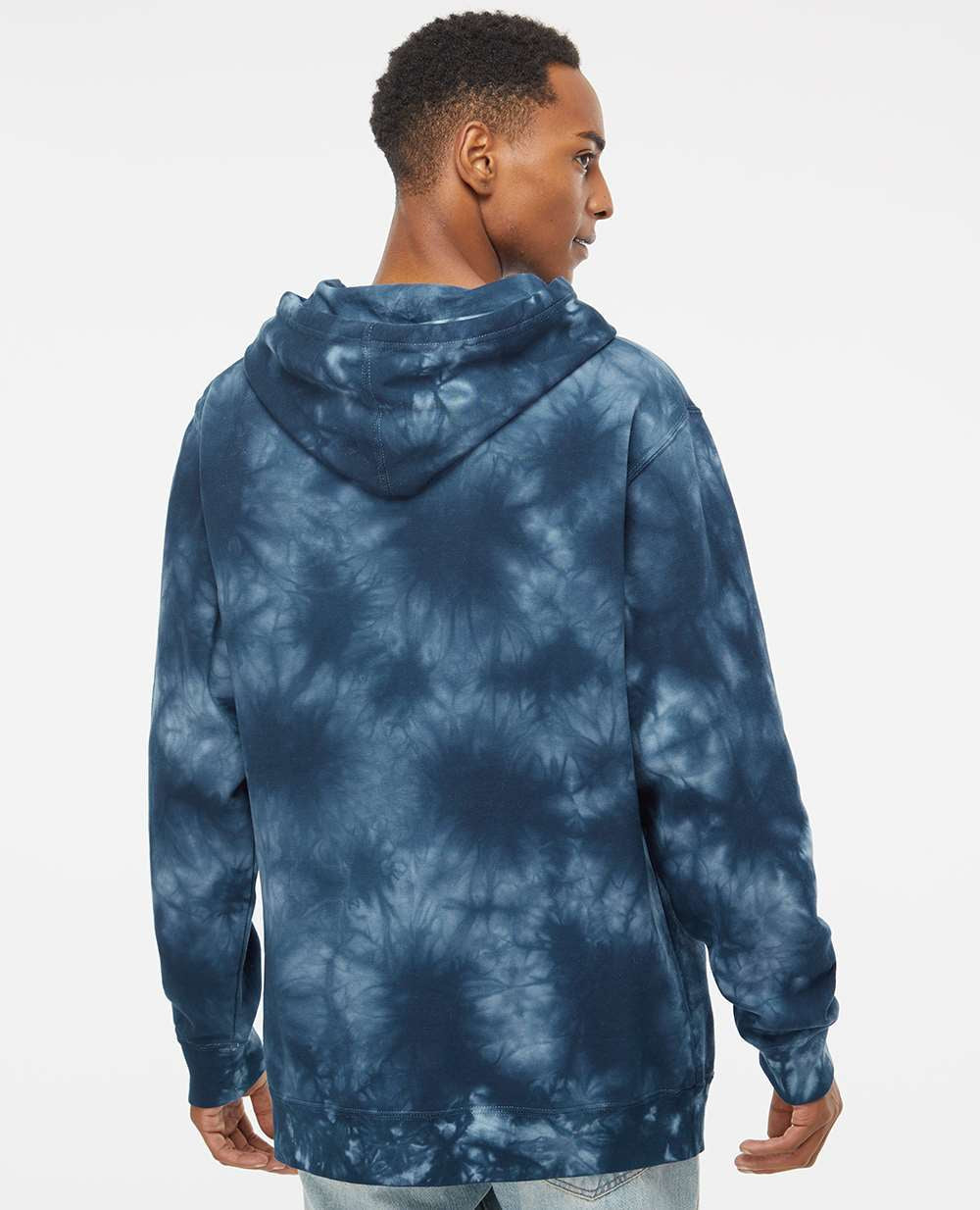 no-logo Independent Trading Co. Midweight Tie-Dye Hooded Sweatshirt-Men's Layering-Independent Trading Co.-Thread Logic