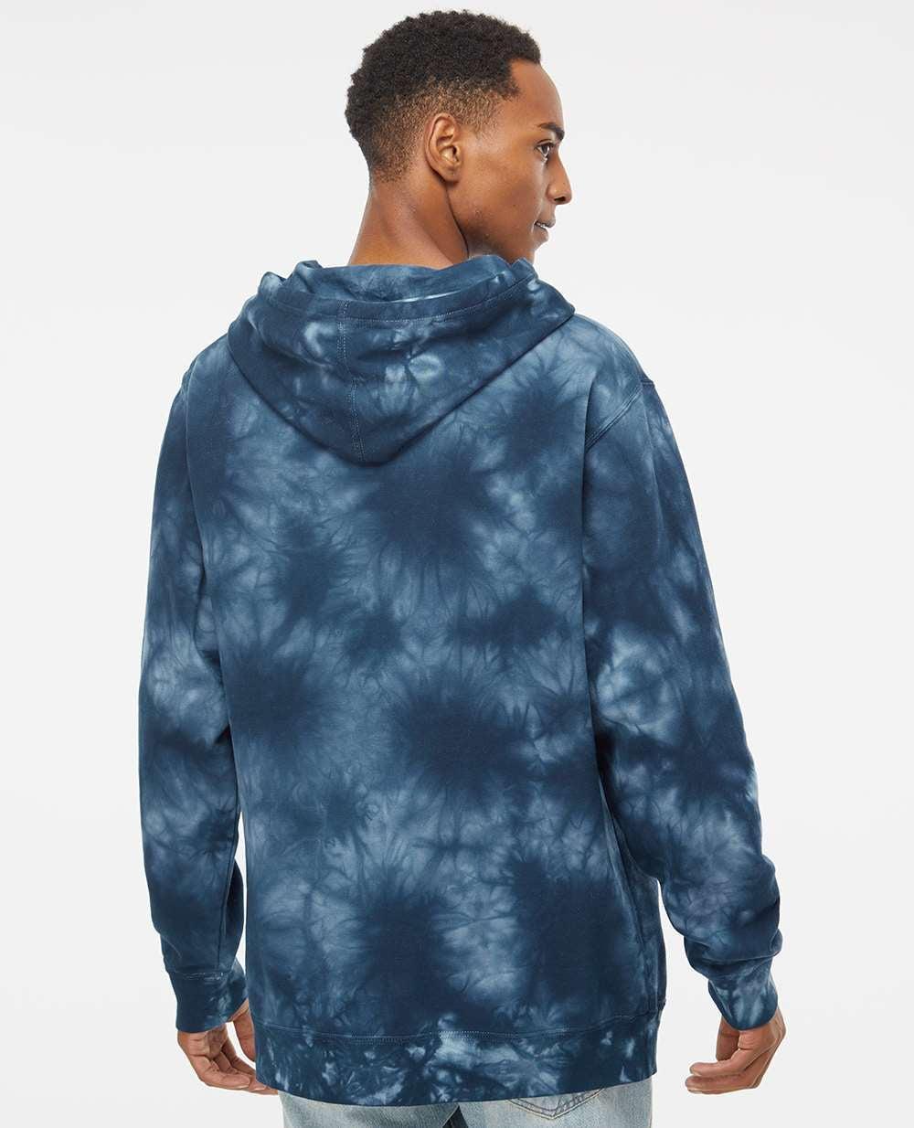 no-logo Independent Trading Co. Midweight Tie-Dye Hooded Sweatshirt-Men's Layering-Independent Trading Co.-Thread Logic
