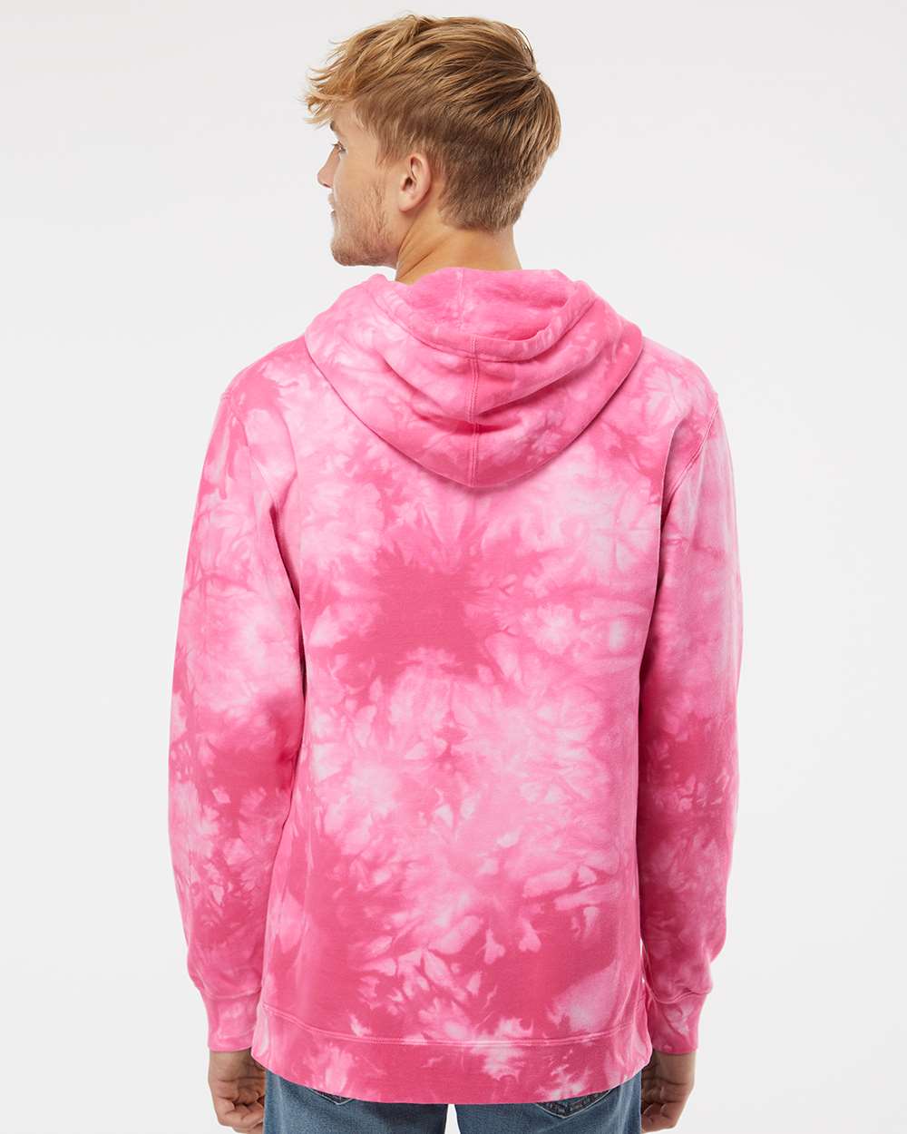 no-logo Independent Trading Co. Midweight Tie-Dye Hooded Sweatshirt-Men's Layering-Independent Trading Co.-Thread Logic