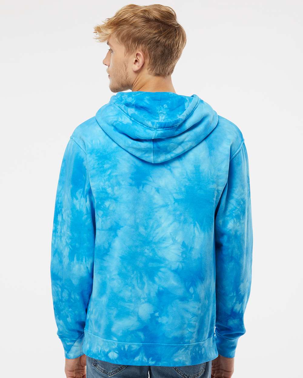 no-logo Independent Trading Co. Midweight Tie-Dye Hooded Sweatshirt-Men's Layering-Independent Trading Co.-Thread Logic