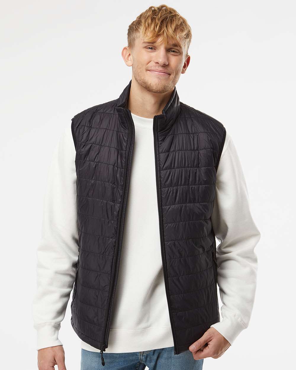 no-logo Independent Trading Co. Puffer Vest-Men's Layering-Independent Trading Co.-Thread Logic