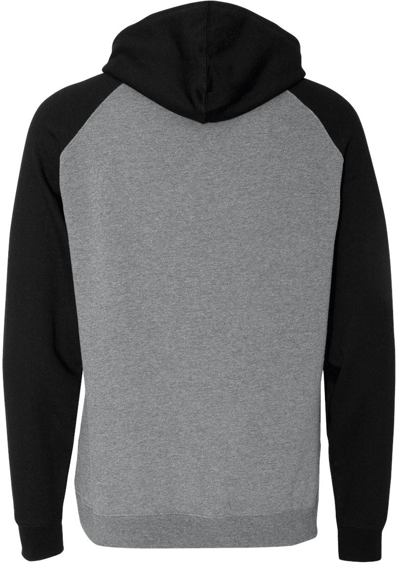 no-logo Independent Trading Co. Raglan Hooded Sweatshirt -Men's Layering-Independent Trading Co.-Thread Logic
