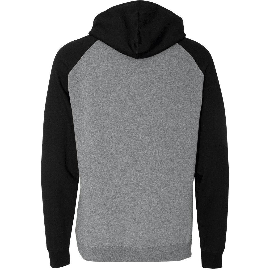 no-logo Independent Trading Co. Raglan Hooded Sweatshirt -Men's Layering-Independent Trading Co.-Thread Logic