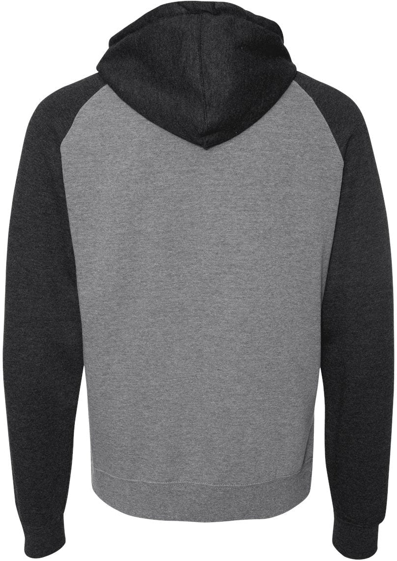 no-logo Independent Trading Co. Raglan Hooded Sweatshirt -Men's Layering-Independent Trading Co.-Thread Logic