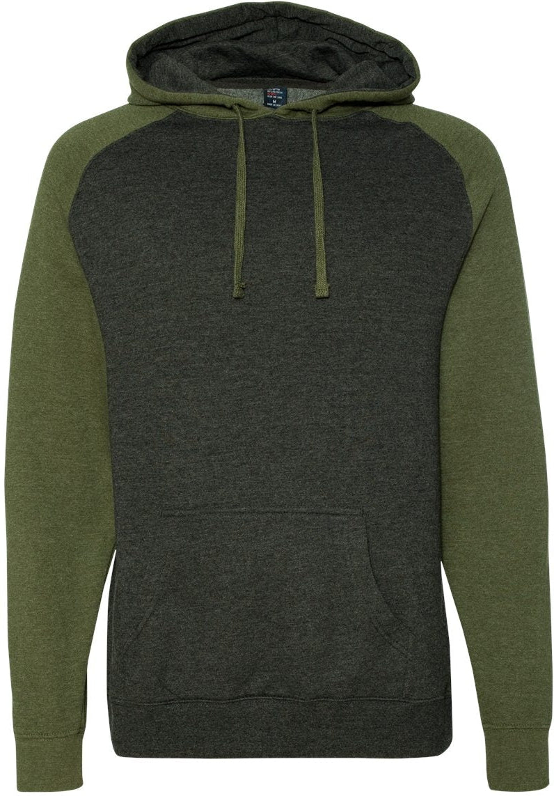 Independent Trading Co. Raglan Hooded Sweatshirt