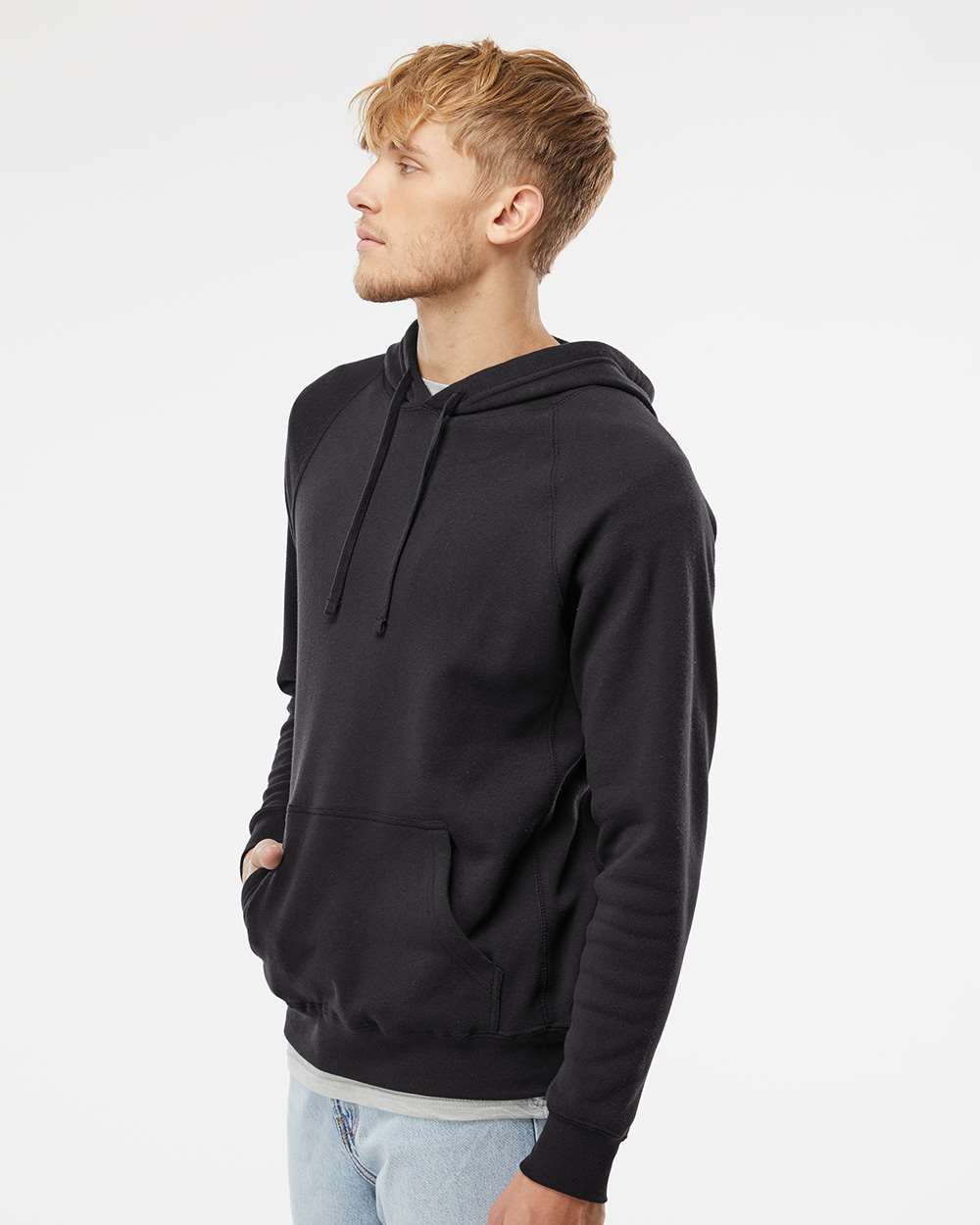 no-logo Independent Trading Co. Special Blend Raglan Hooded Sweatshirt-Men's Layering-Independent Trading Co.-Thread Logic