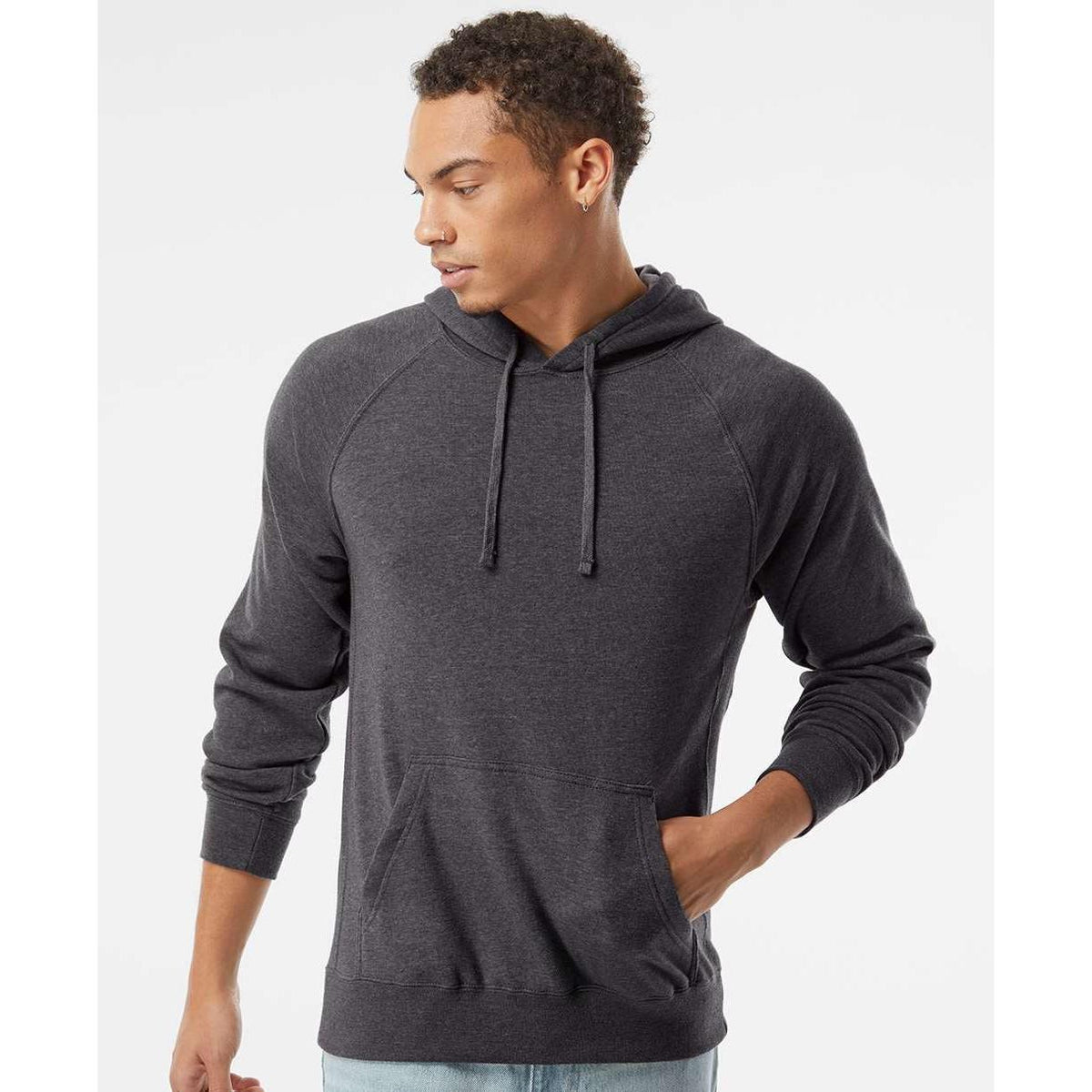 no-logo Independent Trading Co. Special Blend Raglan Hooded Sweatshirt-Men's Layering-Independent Trading Co.-Thread Logic