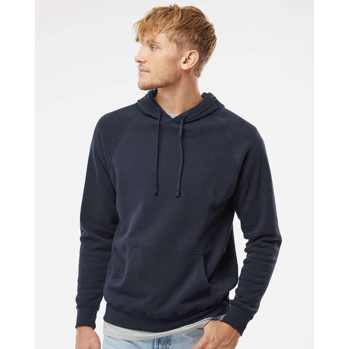 no-logo Independent Trading Co. Special Blend Raglan Hooded Sweatshirt-Men's Layering-Independent Trading Co.-Thread Logic
