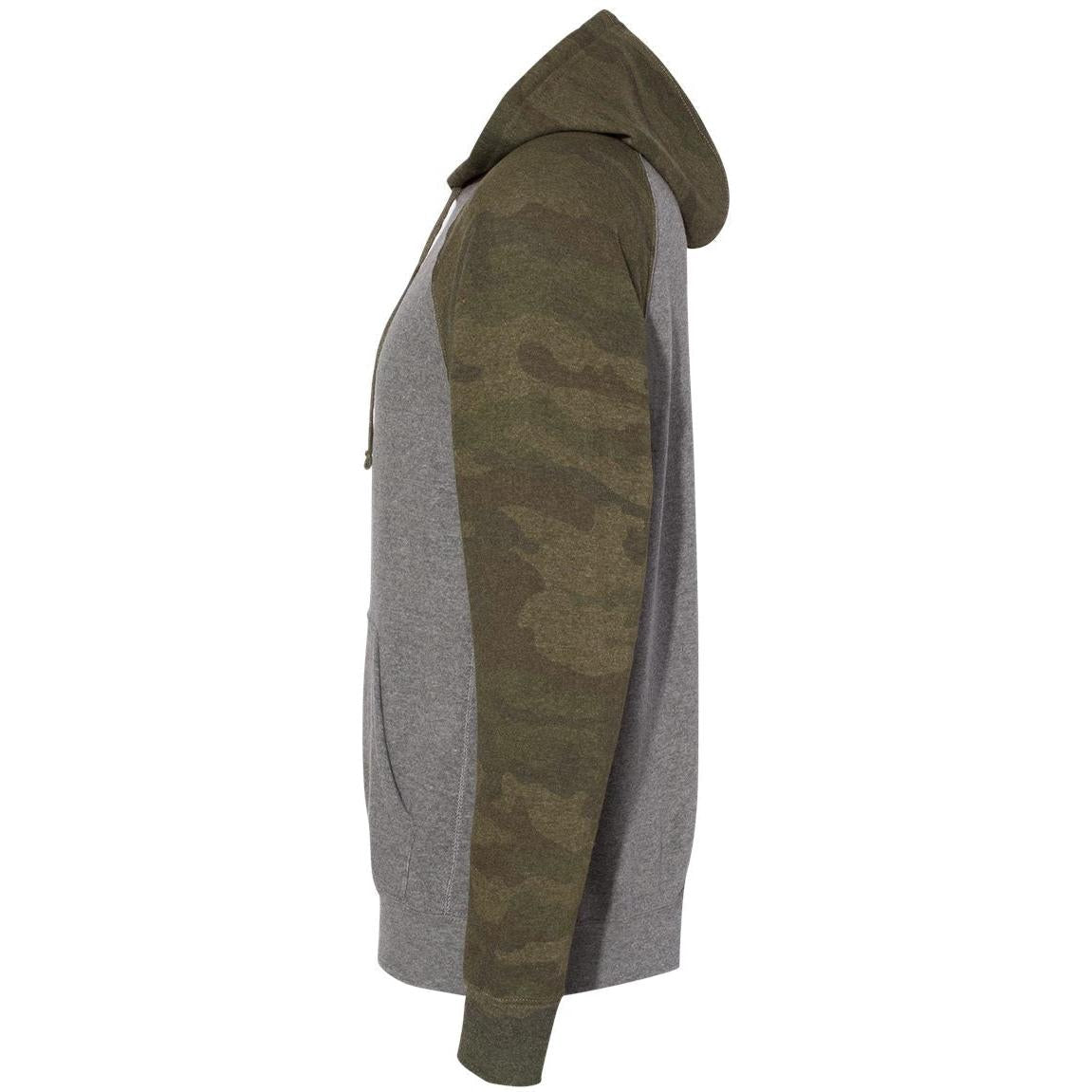 no-logo Independent Trading Co. Special Blend Raglan Hooded Sweatshirt-Men's Layering-Independent Trading Co.-Thread Logic
