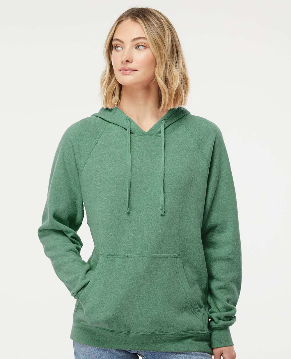 no-logo Independent Trading Co. Special Blend Raglan Hooded Sweatshirt-Men's Layering-Independent Trading Co.-Thread Logic