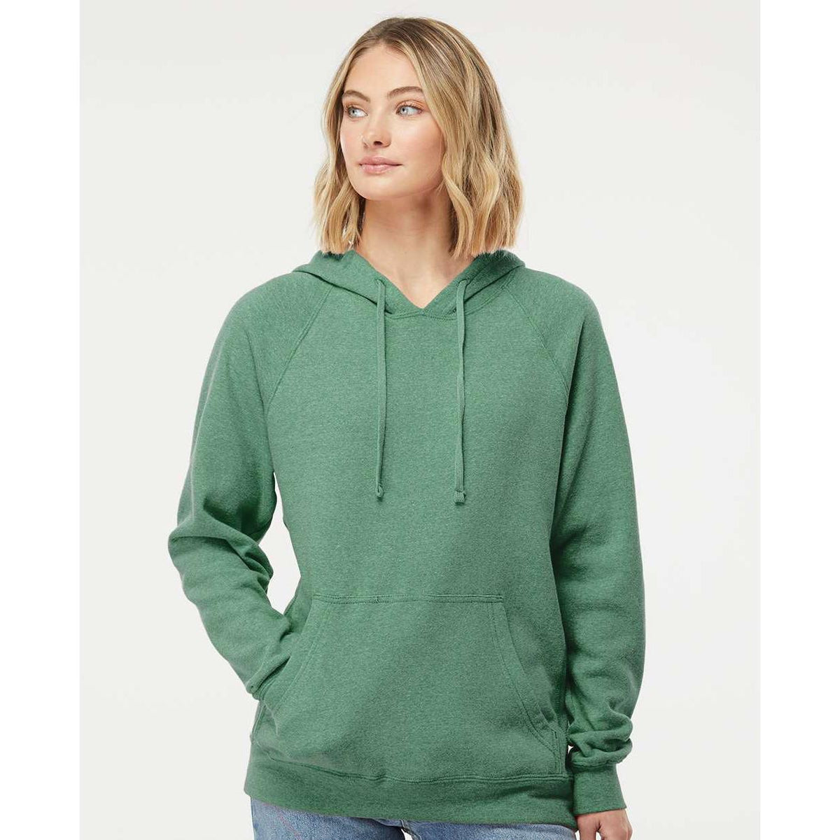 no-logo Independent Trading Co. Special Blend Raglan Hooded Sweatshirt-Men's Layering-Independent Trading Co.-Thread Logic