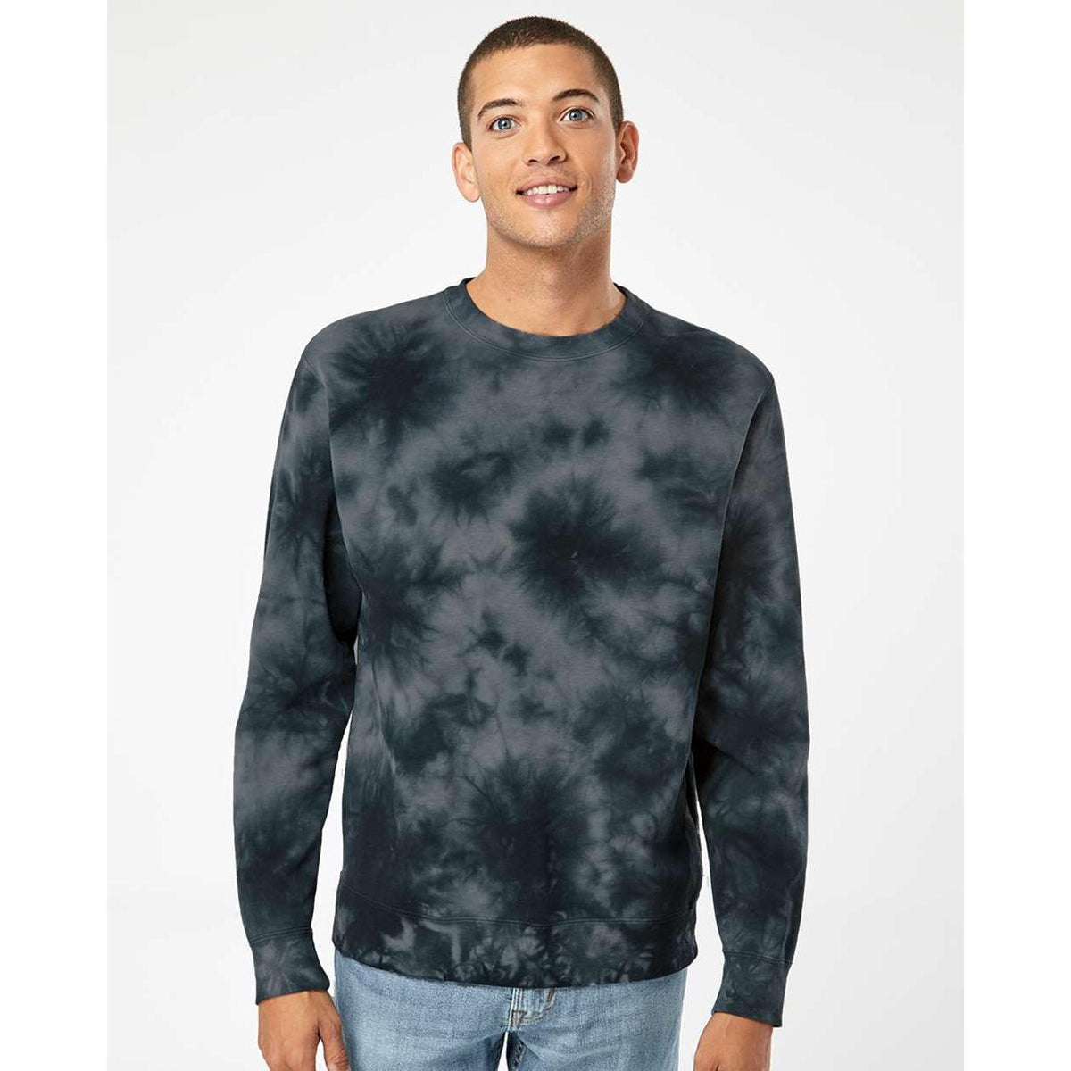 no-logo Independent Trading Co. Unisex Midweight Tie-Dyed Sweatshirt-Fleece-Independent Trading Co.-Thread Logic