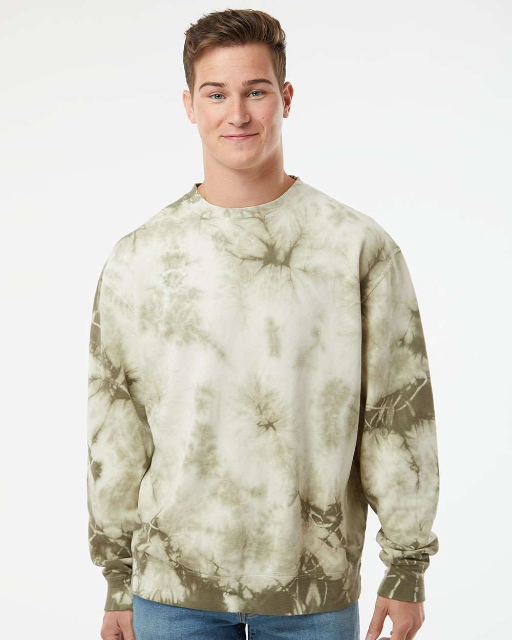 no-logo Independent Trading Co. Unisex Midweight Tie-Dyed Sweatshirt-Fleece-Independent Trading Co.-Thread Logic