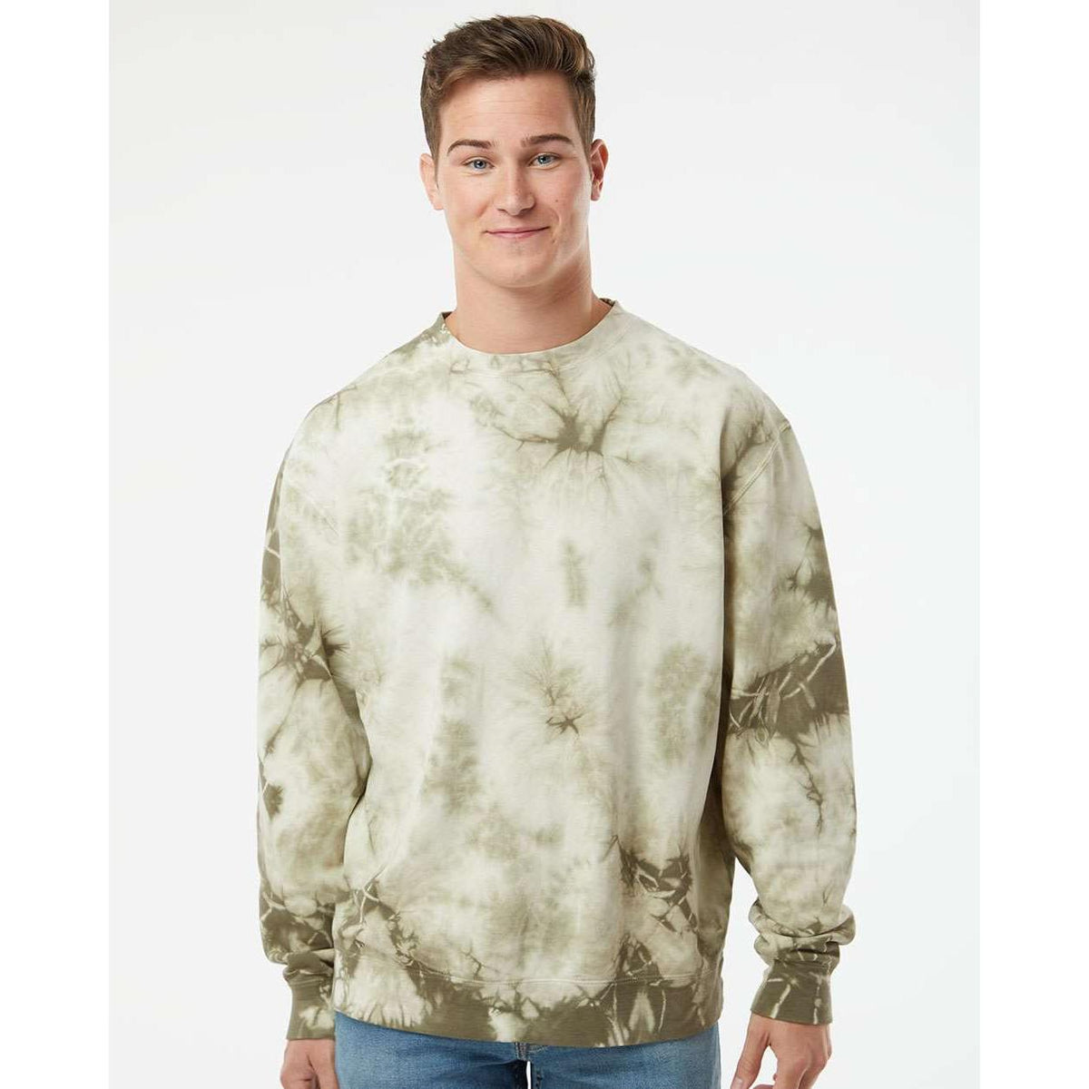 no-logo Independent Trading Co. Unisex Midweight Tie-Dyed Sweatshirt-Fleece-Independent Trading Co.-Thread Logic