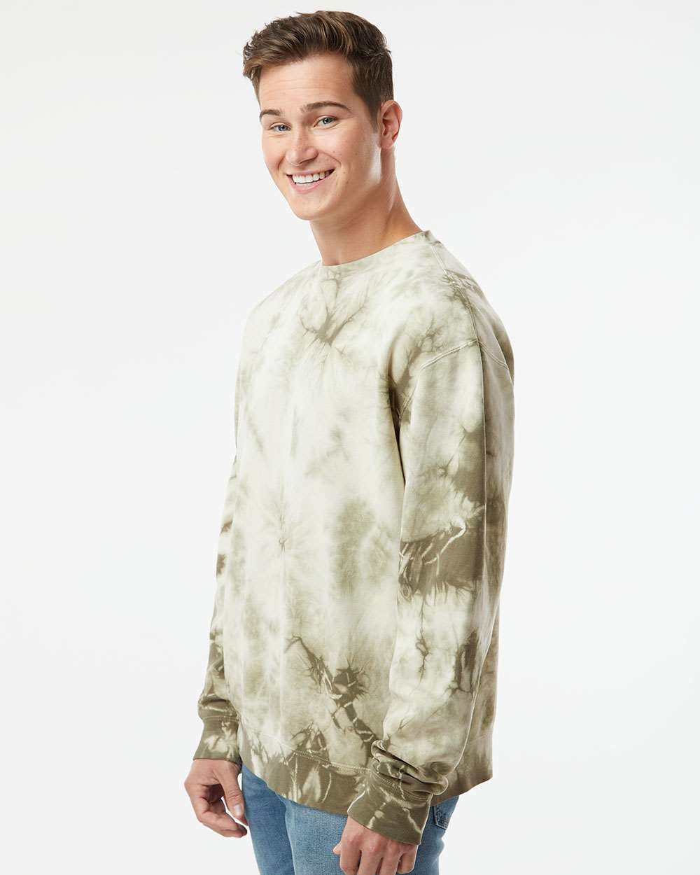 no-logo Independent Trading Co. Unisex Midweight Tie-Dyed Sweatshirt-Fleece-Independent Trading Co.-Thread Logic