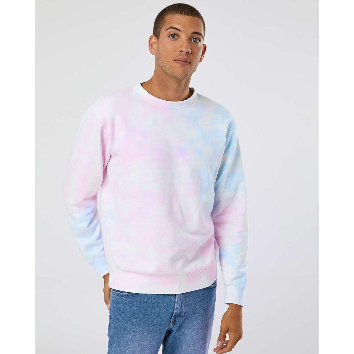 no-logo Independent Trading Co. Unisex Midweight Tie-Dyed Sweatshirt-Fleece-Independent Trading Co.-Thread Logic