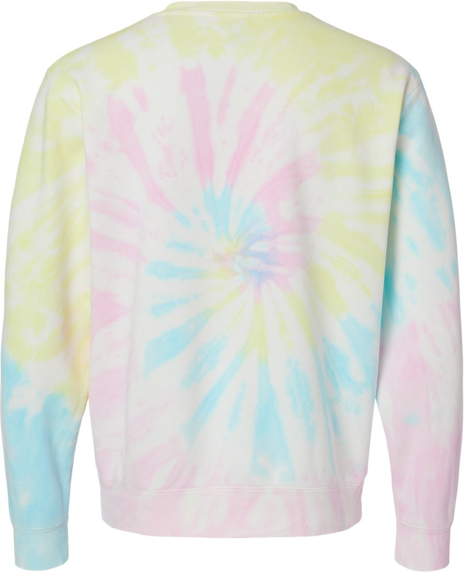 no-logo Independent Trading Co. Unisex Midweight Tie-Dyed Sweatshirt-Fleece-Independent Trading Co.-Thread Logic