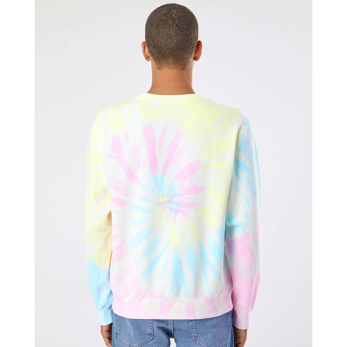 no-logo Independent Trading Co. Unisex Midweight Tie-Dyed Sweatshirt-Fleece-Independent Trading Co.-Thread Logic