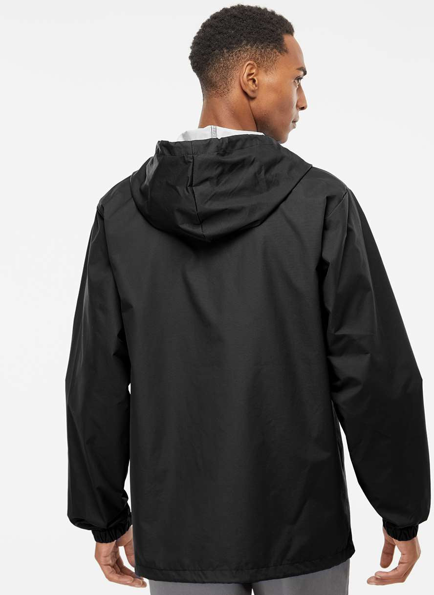 no-logo Independent Trading Co. Water-Resistant Hooded Windbreaker-Men's Jackets-Independent Trading Co.-Thread Logic