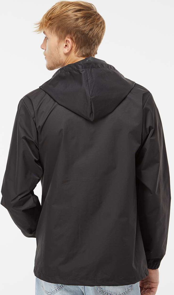 no-logo Independent Trading Co. Water-Resistant Hooded Windbreaker-Men's Jackets-Independent Trading Co.-Thread Logic