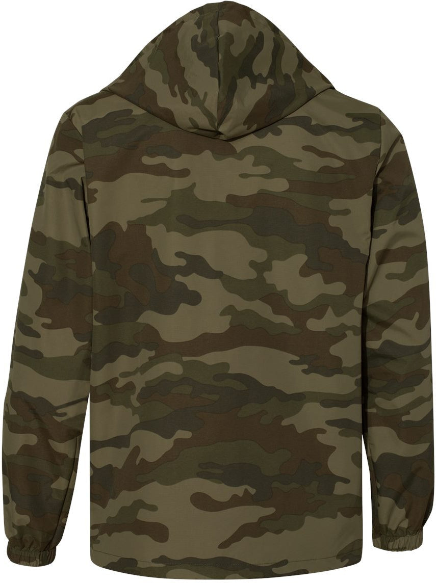 no-logo Independent Trading Co. Water-Resistant Hooded Windbreaker-Men's Jackets-Independent Trading Co.-Thread Logic