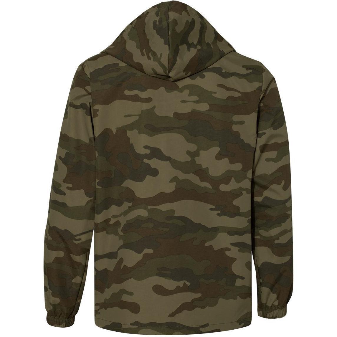 no-logo Independent Trading Co. Water-Resistant Hooded Windbreaker-Men's Jackets-Independent Trading Co.-Thread Logic