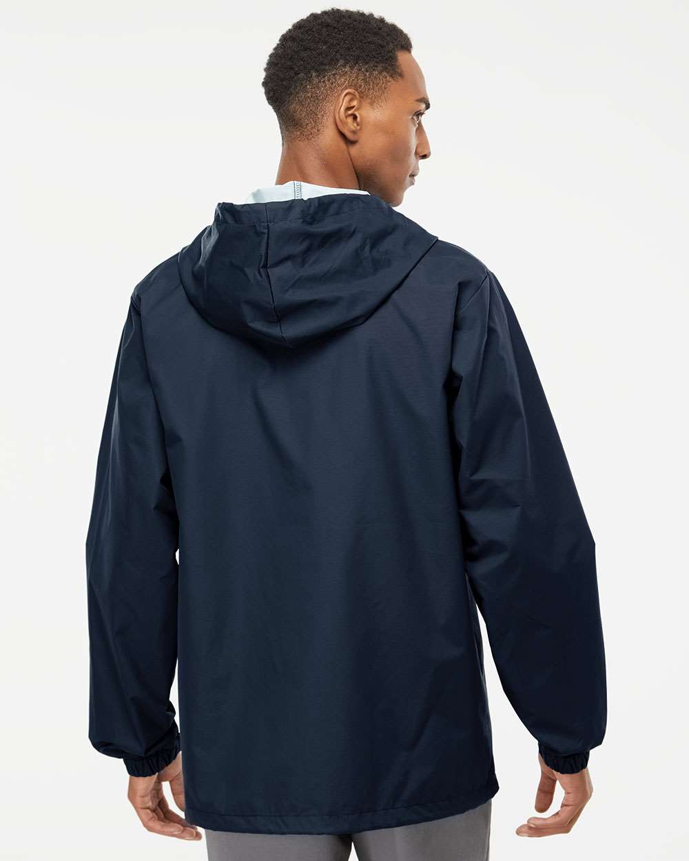 no-logo Independent Trading Co. Water-Resistant Hooded Windbreaker-Men's Jackets-Independent Trading Co.-Thread Logic