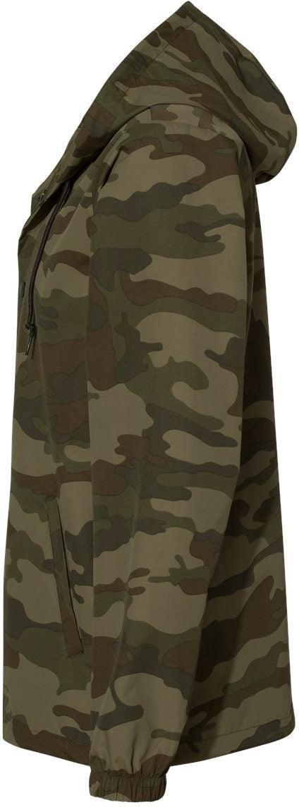 no-logo Independent Trading Co. Water-Resistant Hooded Windbreaker-Men's Jackets-Independent Trading Co.-Thread Logic