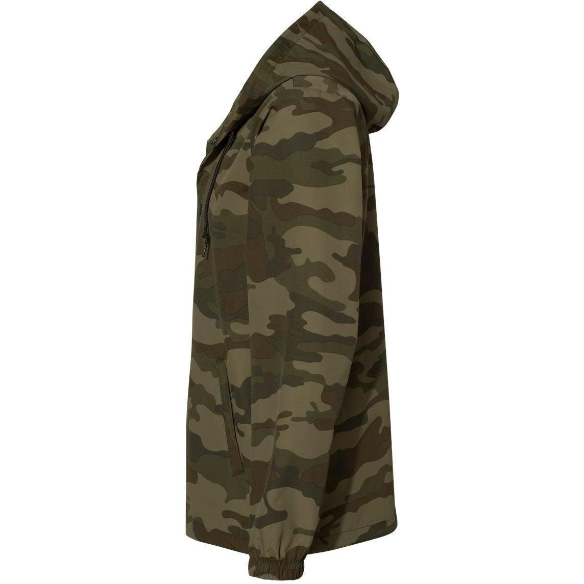 no-logo Independent Trading Co. Water-Resistant Hooded Windbreaker-Men's Jackets-Independent Trading Co.-Thread Logic