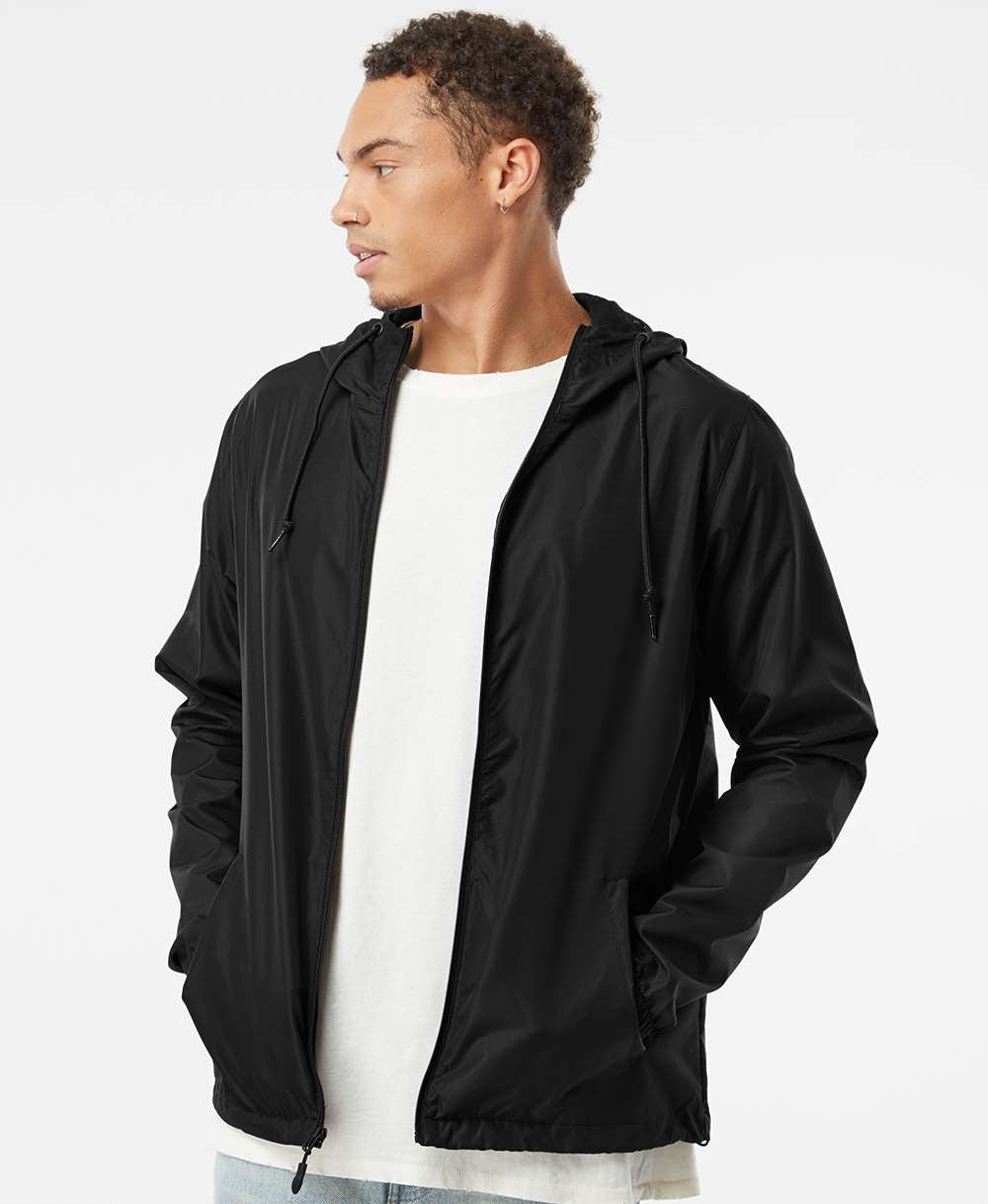 no-logo Independent Trading Co. Water-Resistant Lightweight Windbreaker-Men's Jackets-Independent Trading Co.-Thread Logic