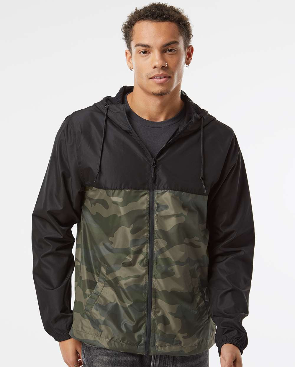 no-logo Independent Trading Co. Water-Resistant Lightweight Windbreaker-Men's Jackets-Independent Trading Co.-Thread Logic