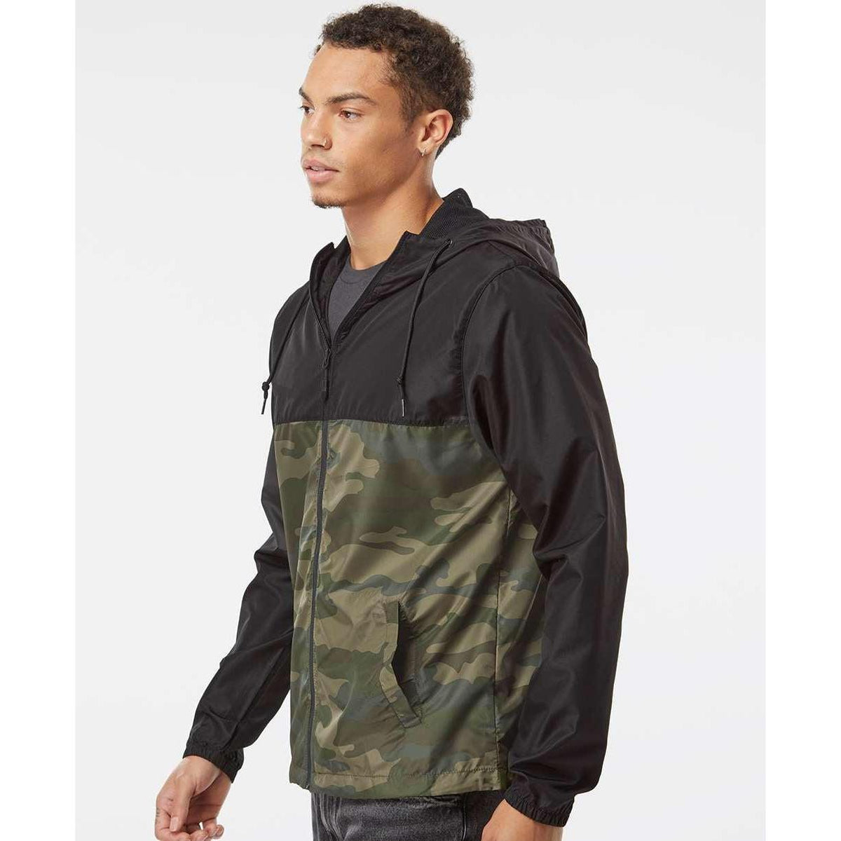 no-logo Independent Trading Co. Water-Resistant Lightweight Windbreaker-Men's Jackets-Independent Trading Co.-Thread Logic