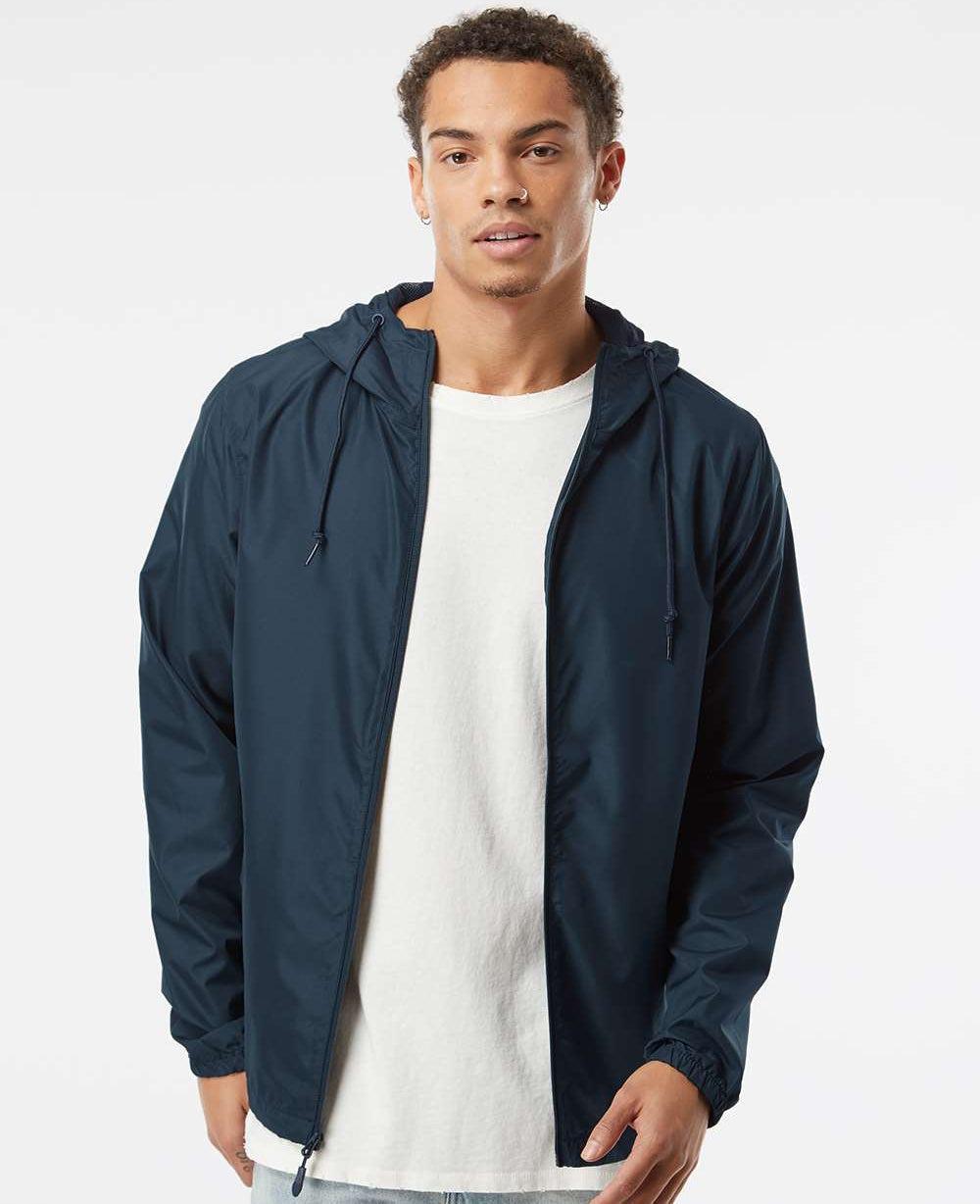 no-logo Independent Trading Co. Water-Resistant Lightweight Windbreaker-Men's Jackets-Independent Trading Co.-Thread Logic