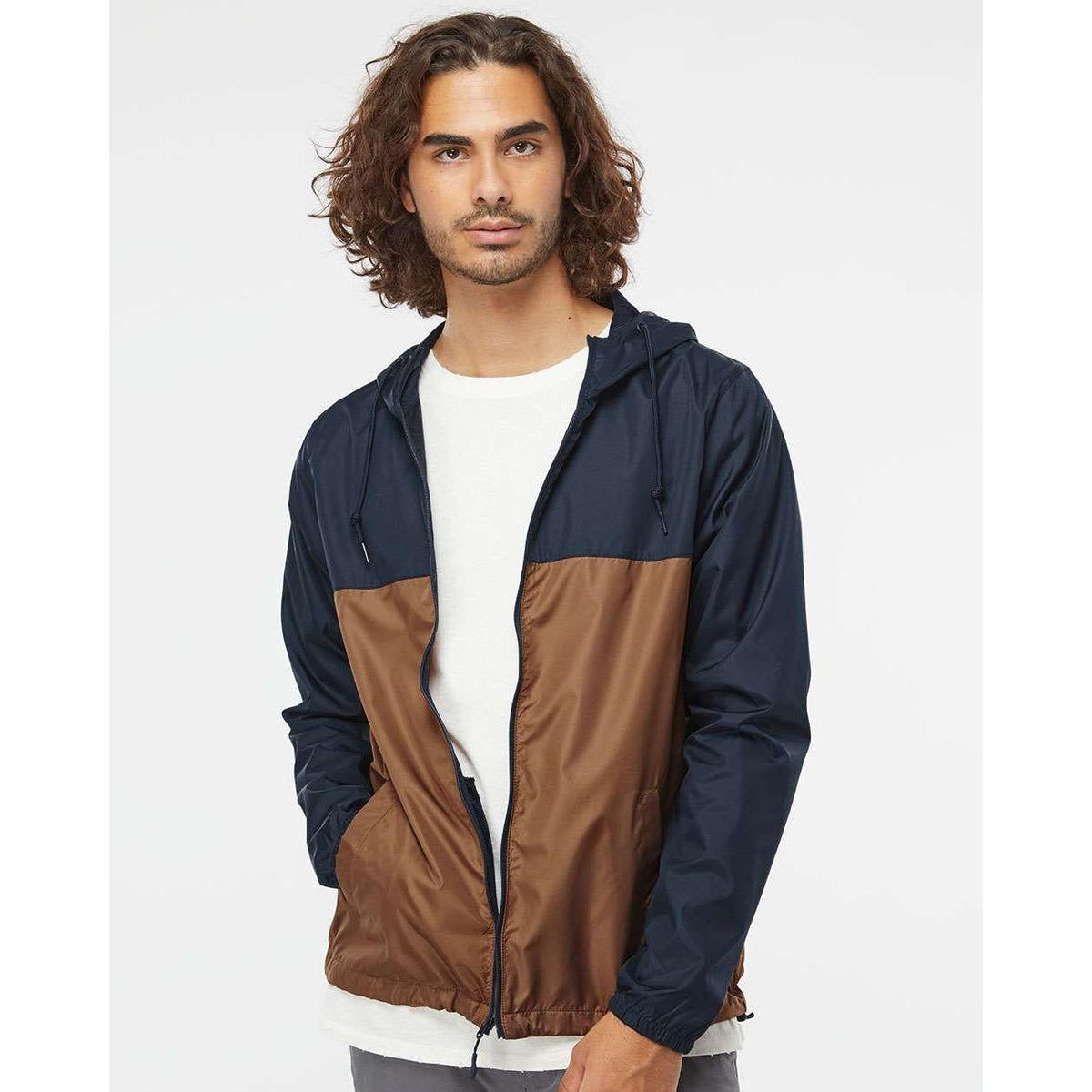 no-logo Independent Trading Co. Water-Resistant Lightweight Windbreaker-Men's Jackets-Independent Trading Co.-Thread Logic