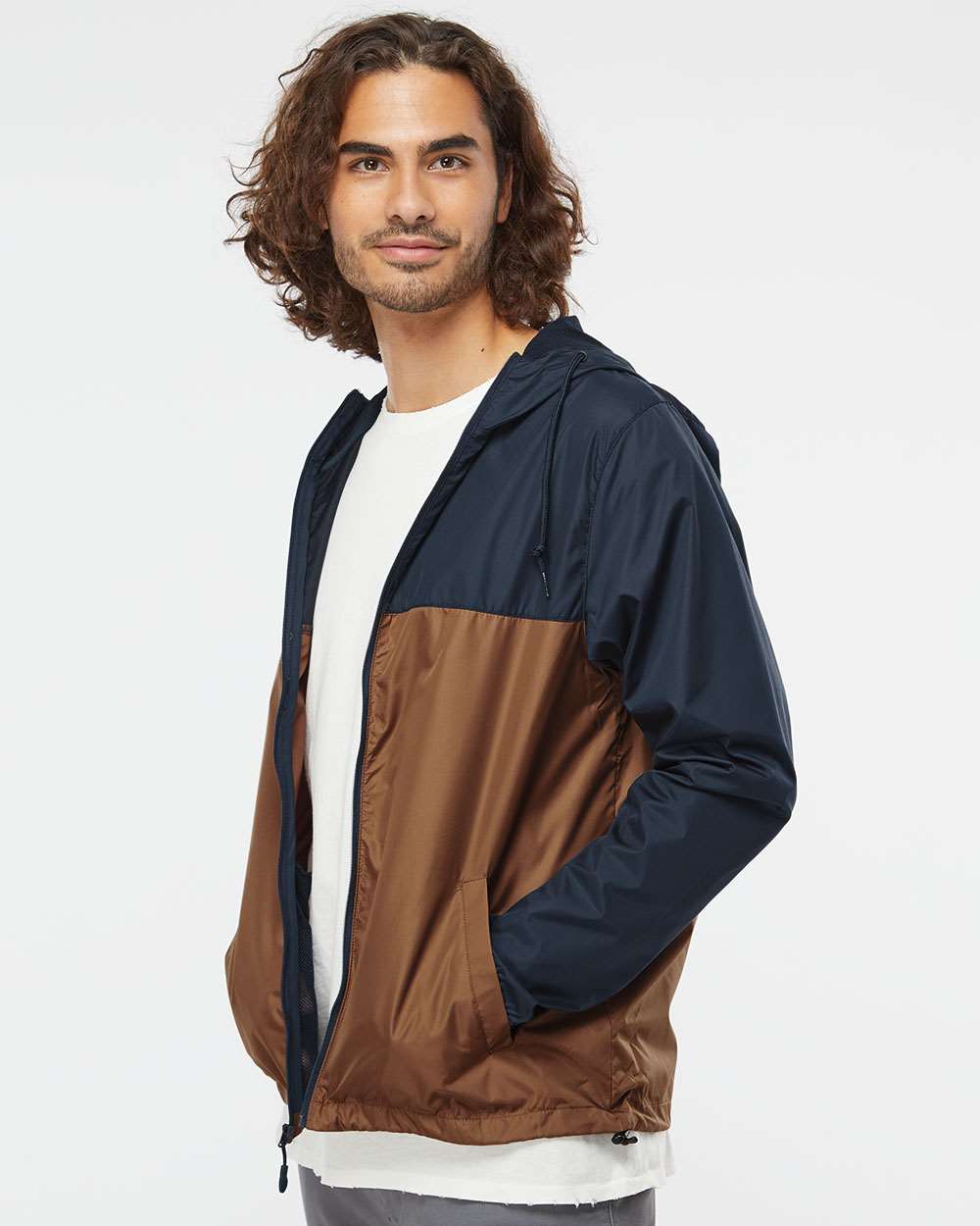 no-logo Independent Trading Co. Water-Resistant Lightweight Windbreaker-Men's Jackets-Independent Trading Co.-Thread Logic