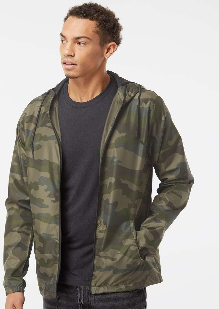 no-logo Independent Trading Co. Water-Resistant Lightweight Windbreaker-Men's Jackets-Independent Trading Co.-Thread Logic