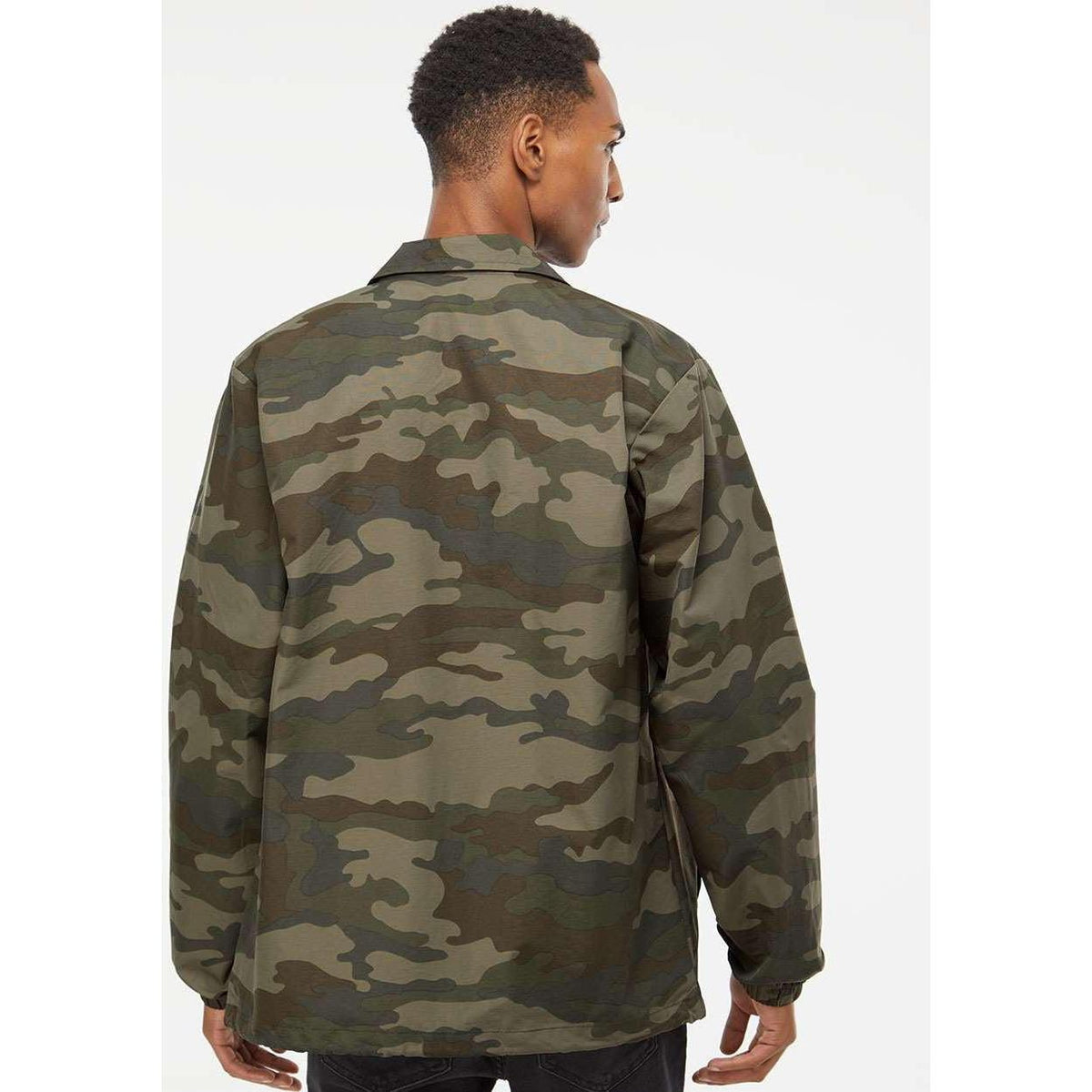 no-logo Independent Trading Co. Water-Resistant Windbreaker Coach’s Jacket-Men's Jackets-Independent Trading Co.-Thread Logic
