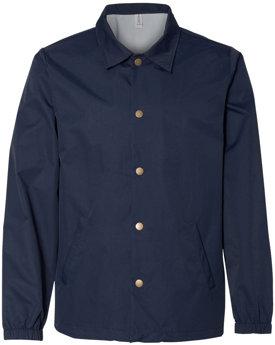 Independent Trading Co. Water-Resistant Windbreaker Coach’s Jacket
