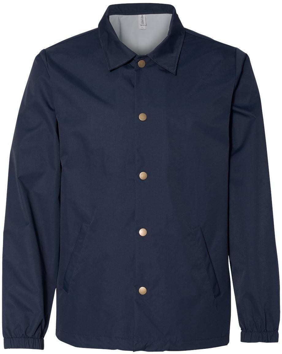 Independent Trading Co. Water-Resistant Windbreaker Coach’s Jacket