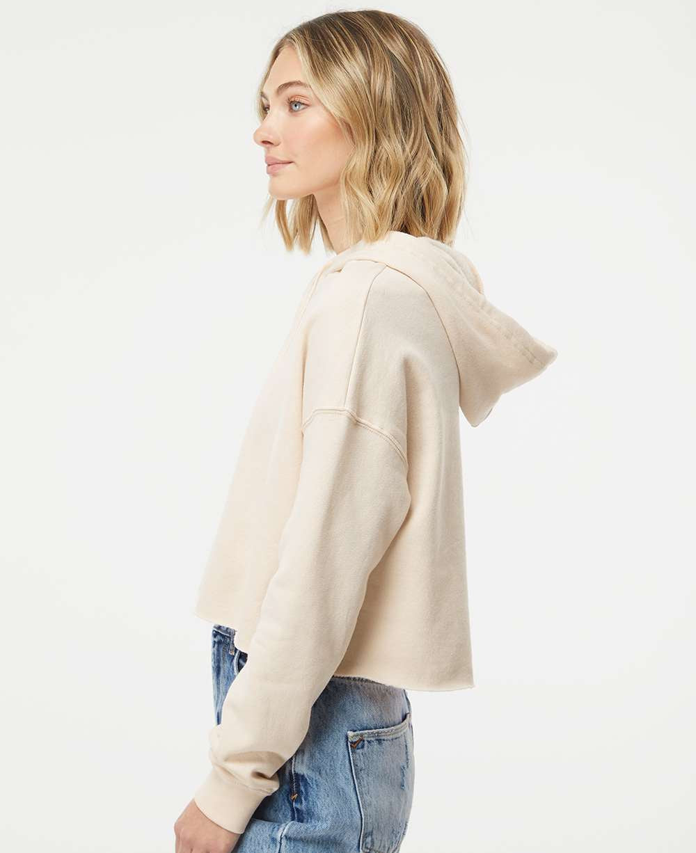 no-logo Independent Trading Co. Women’s Lightweight Cropped Hooded Sweatshirt-Fleece-Independent Trading Co.-Thread Logic