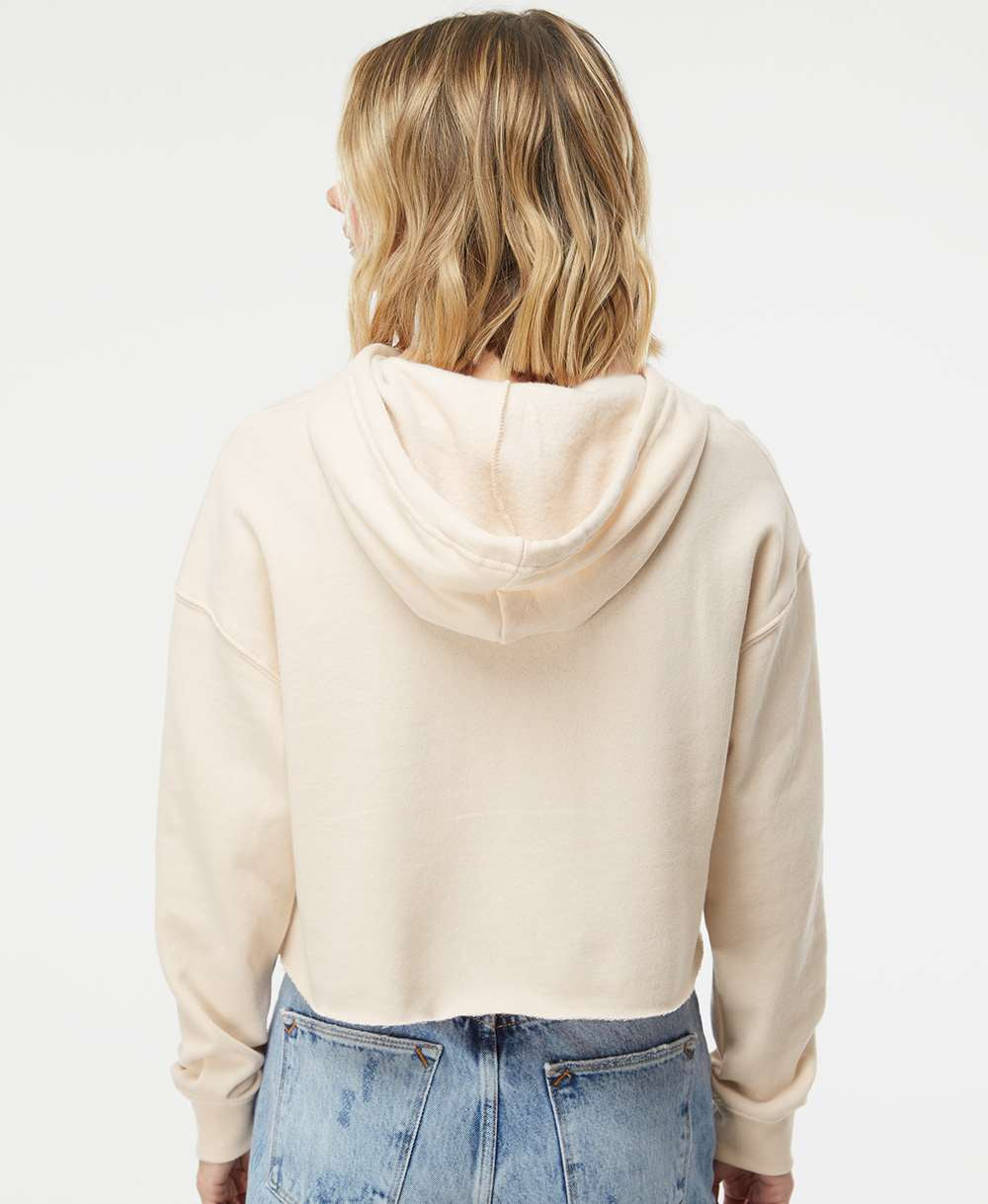 no-logo Independent Trading Co. Women’s Lightweight Cropped Hooded Sweatshirt-Fleece-Independent Trading Co.-Thread Logic