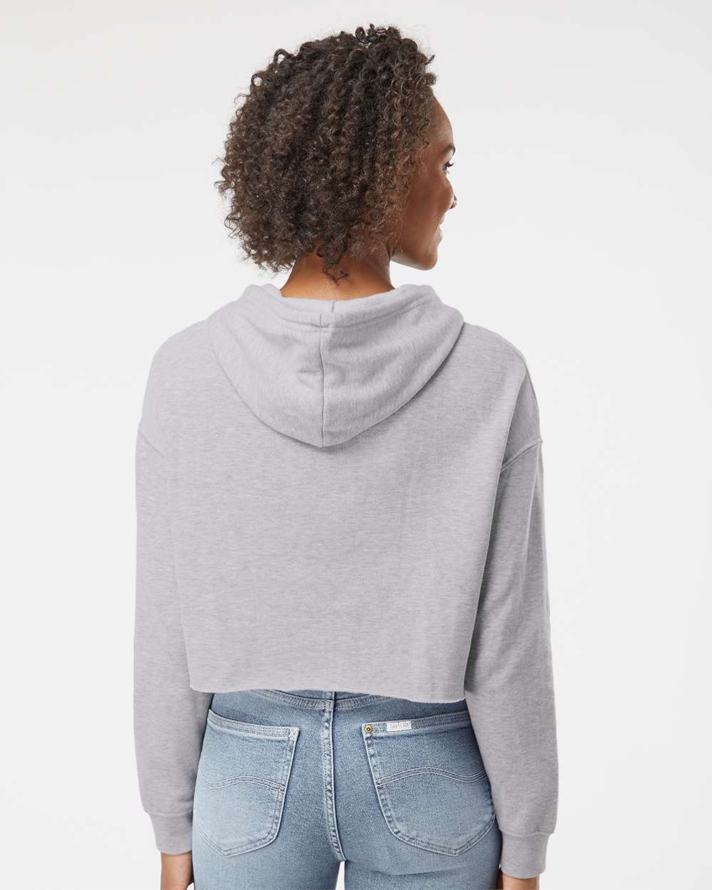 no-logo Independent Trading Co. Women’s Lightweight Cropped Hooded Sweatshirt-Fleece-Independent Trading Co.-Thread Logic
